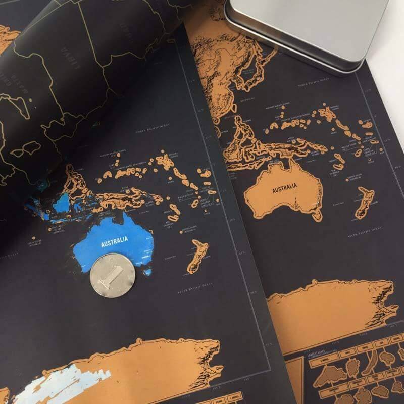 Scratchable World Map
