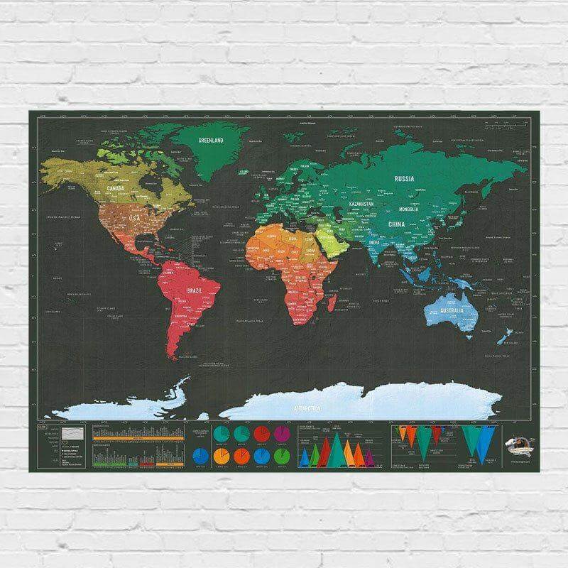 Scratchable World Map