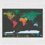Scratchable World Map